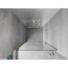 Mexen Mist-B porte de douche pivotante 85 cm, transparent, or brossé - 8A2-085-000-55-00