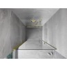 Mexen Mist-B porte de douche pivotante 100 cm, transparent, or brossé - 8A2-100-000-55-00