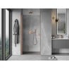 Mexen Mist-B porte de douche pivotante 75 cm, transparent, cuivre brossé - 8A2-075-000-65-00