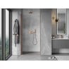 Mexen Mist-B porte de douche pivotante 90 cm, transparent, cuivre brossé - 8A2-090-000-65-00