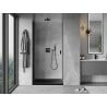 Mexen Mist-B porte de douche pivotante 80 cm, transparent, noir - 8A2-080-000-70-00