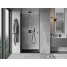 Mexen Mist-B porte de douche pivotante 95 cm, transparent, noir - 8A2-095-000-70-00