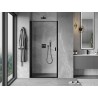 Mexen Mist-B porte de douche pivotante gauche 70 cm, cadre noir, noir - 8A2-070-000-70-70-L