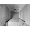 Mexen Mist-B porte de douche battante gauche 90 cm, cadre noir, noir - 8A2-090-000-70-70-L