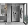 Mexen Mist-B porte de douche pivotante droite 80 cm, cadre noir, noir - 8A2-080-000-70-70-P