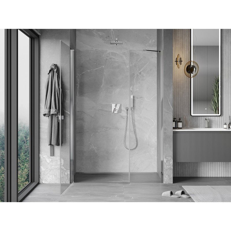 Mexen Mist-B porte de douche battante 95 cm, transparent, chrome - 8A2-095-001-01-00