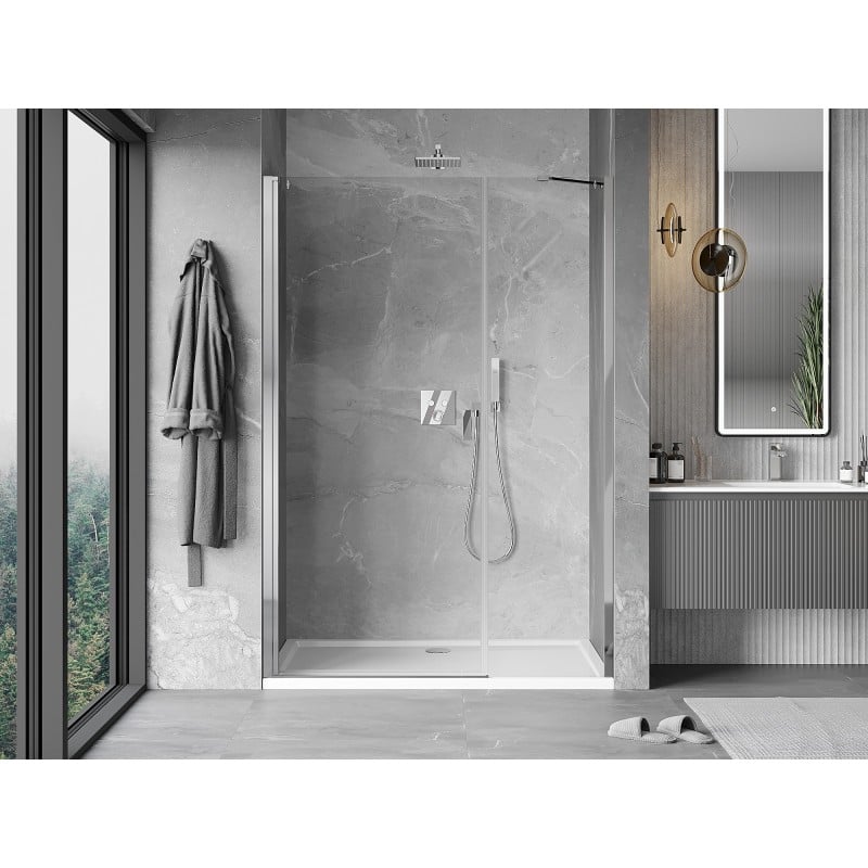 Mexen Mist-B porte de douche pivotante 100 cm, transparent, chrome - 8A2-100-001-01-00