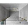 Mexen Mist-B porte de douche pivotante 100 cm, transparent, or brossé - 8A2-100-001-55-00