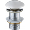 Mexen bouchon rond click-clack, Blanc céramique - 79910-25