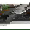 Mexen Mario évier en granit à 2 cuves 820 x 436 mm, Noir, siphon Noir - 6504822000-77-B