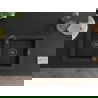 Mexen Mario évier en granit à 2 cuves 820 x 436 mm, Noir, siphon Noir - 6504822000-77-B