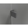 Mexen Lunar L Duo cabine de douche pivotante droite 115 x 70 cm, transparent, gun gray brossé - 834L-115P-070L-66-00