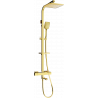 Mexen CQ62 ensemble bain-douche avec pomme de douche et mitigeur thermostatique, doré - 779106295-50
