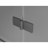 Mexen Lunar L Duo cabine de douche pivotante droite 115 x 110 cm, transparent, gris canon brossé - 834L-115P-110L-66-00