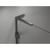 Mexen Lunar L Duo cabine de douche pivotante droite 115 x 110 cm, transparent, gris canon brossé - 834L-115P-110L-66-00