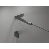Mexen Lunar L Duo cabine de douche pivotante droite 115 x 110 cm, transparent, gris canon brossé - 834L-115P-110L-66-00