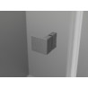 Mexen Lunar L Duo cabine de douche pivotante droite 115 x 110 cm, transparent, gris canon brossé - 834L-115P-110L-66-00