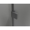 Mexen Lunar L Duo cabine de douche pivotante droite 115 x 110 cm, transparent, gris canon brossé - 834L-115P-110L-66-00