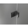 Mexen Lunar L Duo cabine de douche pivotante droite 115 x 110 cm, transparent, gris canon brossé - 834L-115P-110L-66-00