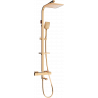 Mexen CQ62 ensemble baignoire-douche avec pommeau de douche et robinet thermostatique, or rose - 779106295-60