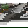 Mexen Enzo évier en granit à 1 cuve avec égouttoir 576 x 465 mm, Blanc, siphon Noir - 6506571005-20-B