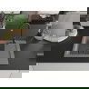 Mexen Enzo évier en granit à 1 cuve avec égouttoir 576 x 465 mm, Gris, siphon Noir - 6506571005-71-B