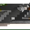 Mexen Enzo évier en granit à 1 cuve avec égouttoir 576 x 465 mm, Gris, siphon Noir - 6506571005-71-B