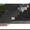 Mexen Enzo évier en granit à 1 cuve avec égouttoir 576 x 465 mm, Noir/Or métallique, siphon Noir - 6506571005-75-B