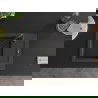 Mexen Enzo évier en granit à 1 cuve avec égouttoir 576 x 465 mm, Noir moucheté, siphon Noir - 6506571005-76-B