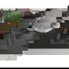 Mexen Enzo évier en granit à 1 cuve avec égouttoir 576 x 465 mm, Noir moucheté, siphon Noir - 6506571005-76-B
