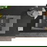 Mexen Gaspar évier en granit à 1,5 cuvette avec égouttoir 737 x 475 mm, Gris, siphon Noir - 6507731505-71-B