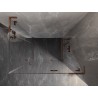 Mexen Lunar L Duo cabine de douche pivotante droite 75 x 70 cm, transparent, or rose - 834L-075P-070L-60-00