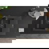 Mexen Gaspar évier en granit à 1,5 cuvette avec égouttoir 737 x 475 mm, Noir moucheté, siphon Noir - 6507731505-76-B