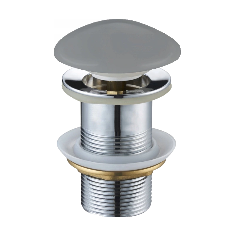 Mexen bouchon click-clack rond, gris clair céramique mat - 79910-61