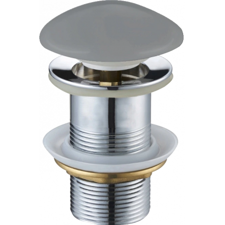 Mexen bouchon clic-clac rond, gris clair céramique mat - 79910-61
