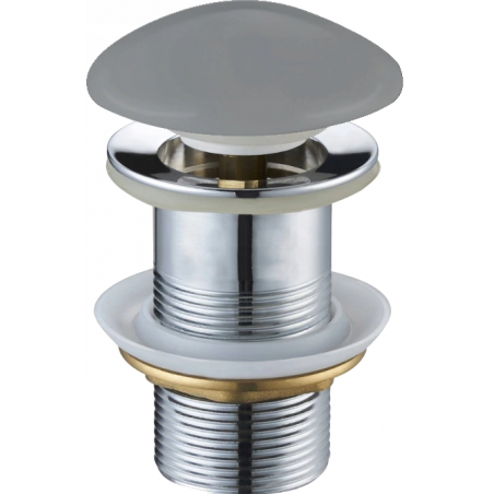 Mexen bouchon click-clack rond, gris clair céramique mat - 79910-61