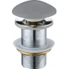 Mexen bouchon click-clack rond, gris clair céramique mat - 79910-61