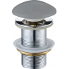 Mexen bouchon rond click-clack, Gris clair mat - 79910-61