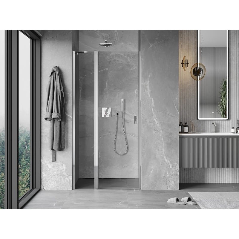 Mexen Mist porte de douche pivotante 120 cm, transparent, chrome - 8A4-120-000-01-00