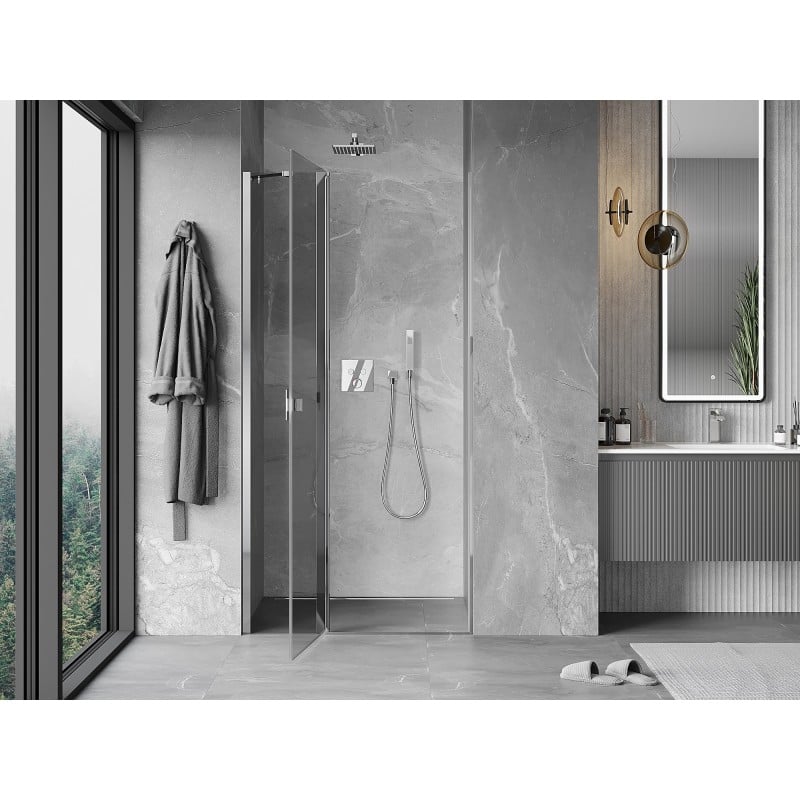 Mexen Mist porte de douche pivotante 120 cm, transparent, chrome - 8A4-120-000-01-00