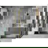 Mexen Mist portes de douche pivotantes 95 cm, transparentes, dorées - 8A4-095-000-50-00