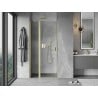 Mexen Mist porte de douche battante 80 cm, transparent, or brossé - 8A4-080-000-55-00