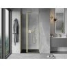 Mexen Mist porte de douche battante 80 cm, transparent, or brossé - 8A4-080-000-55-00