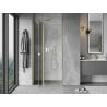 Mexen Mist porte de douche pivotante 95 cm, transparent, or brossé - 8A4-095-000-55-00