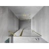 Mexen Mist porte de douche pivotante 115 cm, transparent, or brossé - 8A4-115-000-55-00