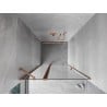 Mexen Mist porte de douche pivotante 115 cm, transparent, cuivre brossé - 8A4-115-000-65-00