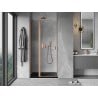 Mexen Mist porte de douche pivotante 115 cm, transparent, cuivre brossé - 8A4-115-000-65-00