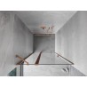 Mexen Mist porte de douche pivotante 120 cm, transparent, cuivre brossé - 8A4-120-000-65-00