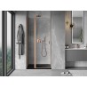 Mexen Mist porte de douche pivotante 120 cm, transparent, cuivre brossé - 8A4-120-000-65-00