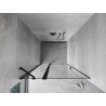 Mexen Mist porte de douche pivotante 75 cm, transparente, noire - 8A4-075-000-70-00